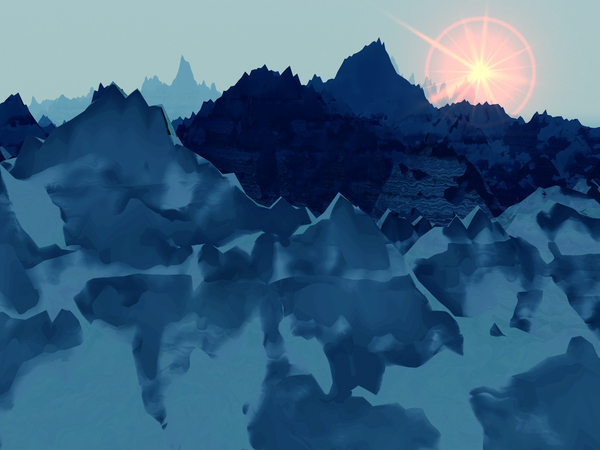 Montagnes matinales by ch Ragaine