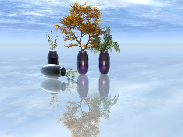 rendu 3D The vase turned upside down by ch Ragaine