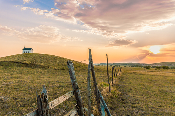 Reservation Church at Sunset Print