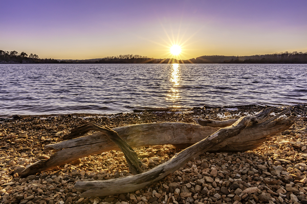 Washed Up Sunset Print