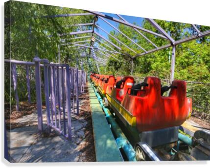Abandoned Six Flags Coaster Canvas Print