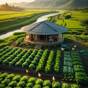 Harvest Harmony: A Rustic Farmhouse Retreat