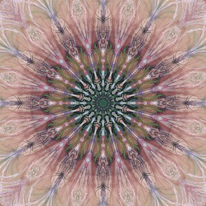Beige mandala-the eye