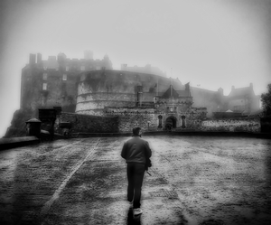 Edinburgh Castle bW no watermark