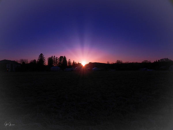 Cloudless sunset Print