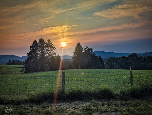 Evening Refraction Valley of the Rouge by Gavin Graham