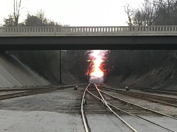 Sunrise on the tracks by Missouri Micky