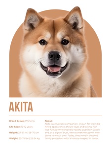 Akita Informative Poster