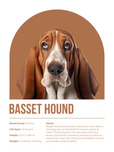 Basset Hound Informative Poster