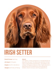 Irish Setter Informative Poster