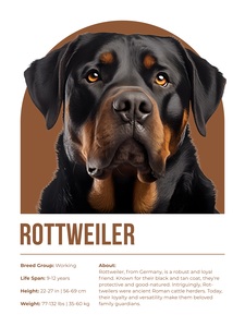 Rottweiler Informative Poster