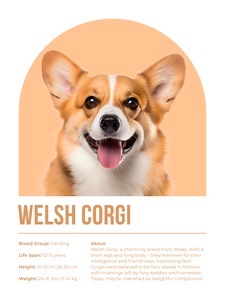 Welsh Corgi Informative Poster