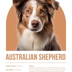 Australian Shepherd Informative Poster