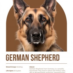 German Shepherd Informative Poster