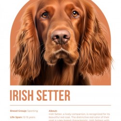 Irish Setter Informative Poster