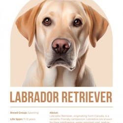 Labrador Retriever Informative Poster