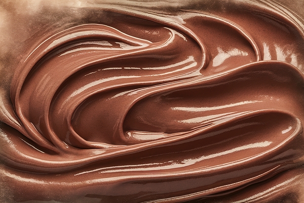 Chocolate frosting texture background close up 1. by MihaiStanica