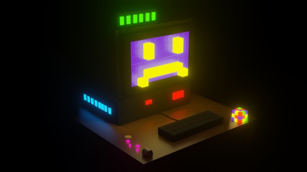 Sad Computer Print