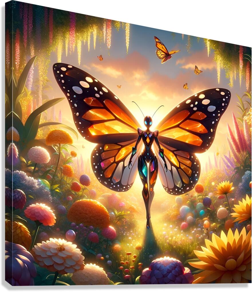  Butterfly connection  Canvas Print