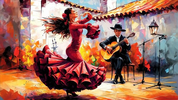 Rhythms of Flamenco: The Dance of Passion and Melody  by Mohammed adam