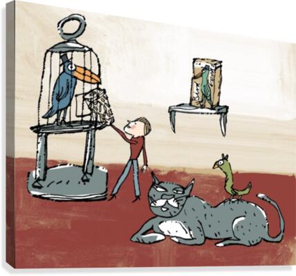 BIRD FEED Canvas Print