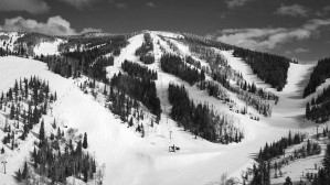 Mid Mountain Mountain Views- Black and White