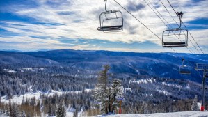 The Chairlift - oil painting