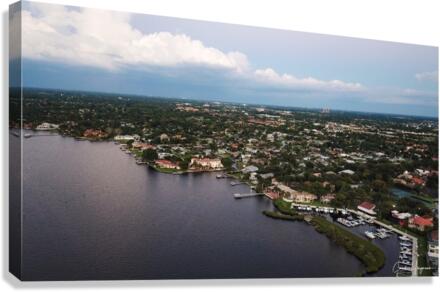 Aerial city view  Canvas Print
