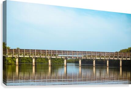 bridge to the beaches Canvas Print