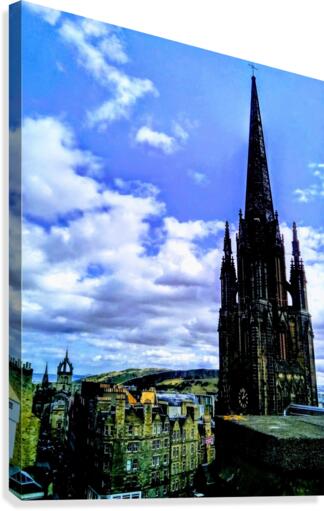 GOTHIC CLOCK TOWER Canvas Print