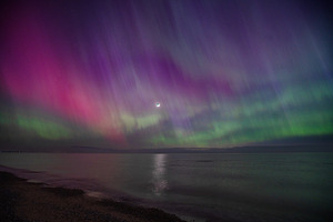 Aurora over Lake Huron