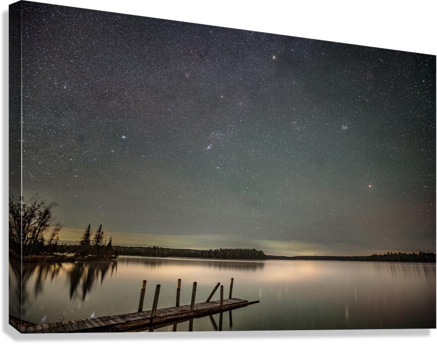 Total Lunar Eclipse Night Sky 1 Canvas Print