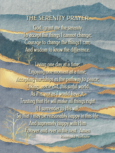Serenity Courage Acceptance Wisdom 