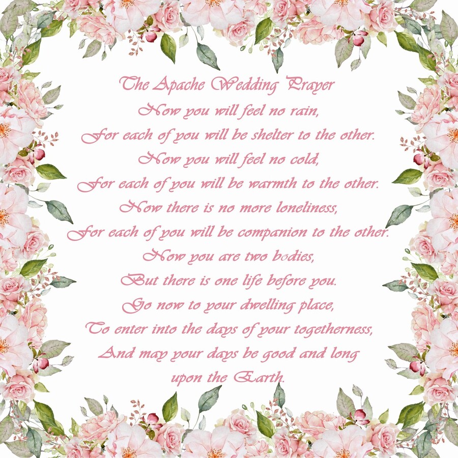 Apache wedding blessing poem Beachweddingtips com