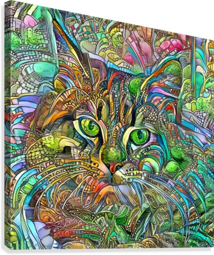 Green Eyed Girl Canvas Print