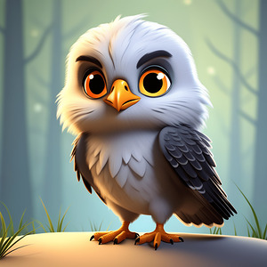 11 cute little cartoon looking hawk
