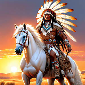 CHIEF ON HORSE