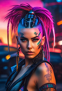 CYBERPUNK WARRIOR WOMAN   IMG 8863 BIG