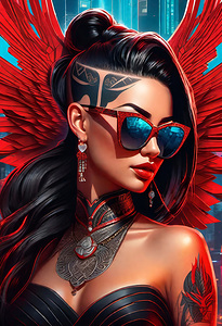 CYBERPUNK WOMAN PORTRAIT   IMG 1464