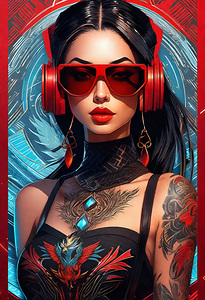 CYBERPUNK WOMAN PORTRAIT   IMG 1491