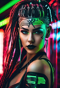 CYBERPUNK WOMAN PORTRAIT   IMG 9018 BIG