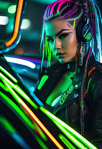 CYBERPUNK WOMAN PORTRAIT   IMG 9026 BIG