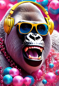 GORILLA MODERN POP ART PORTRAIT   IMG 5614