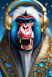 MANDRILL POPART PORTRAIT    IMG 5689 big