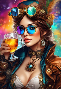 STEAMPUNK WOMAN PORTRAIT    IMG 1818