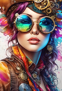 STEAMPUNK WOMAN PORTRAIT    IMG 1823