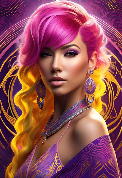 FASHION WOMAN PORTRAIT   IMG 1824 Print