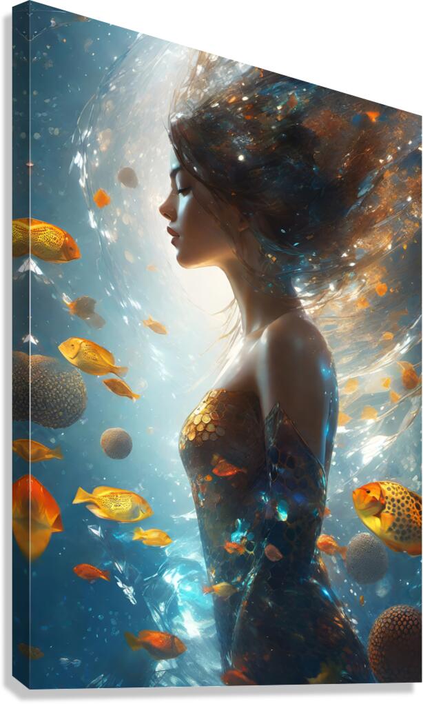 BEAUTIFUL GOLDEN WOMAN    IMG 2313 Canvas Print