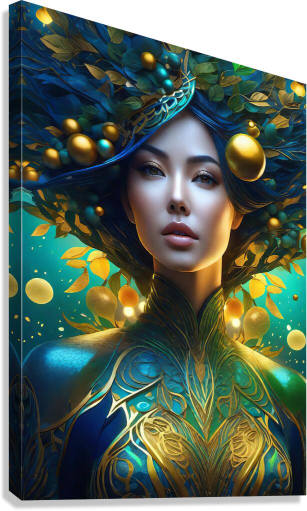 COLORFUL TREE WOMAN    IMG 2408 Canvas Print