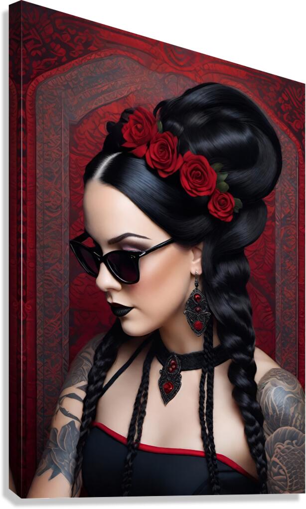 WEDNESDAY ADDAMS PORTRAIT   IMG 6485 Canvas Print